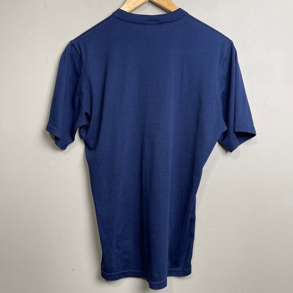 Patagonia Capilene made in USA Navy short sleeve t-shirt mens sz S - Picture 2 of 6